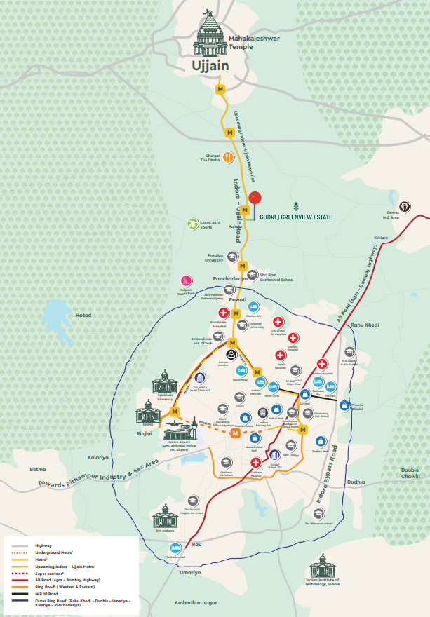 Godrej Greenview Estate Location Map